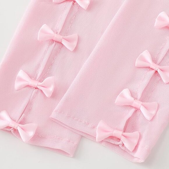 Princess Long Stretchy Bow Gloves - Picture 5 of 6